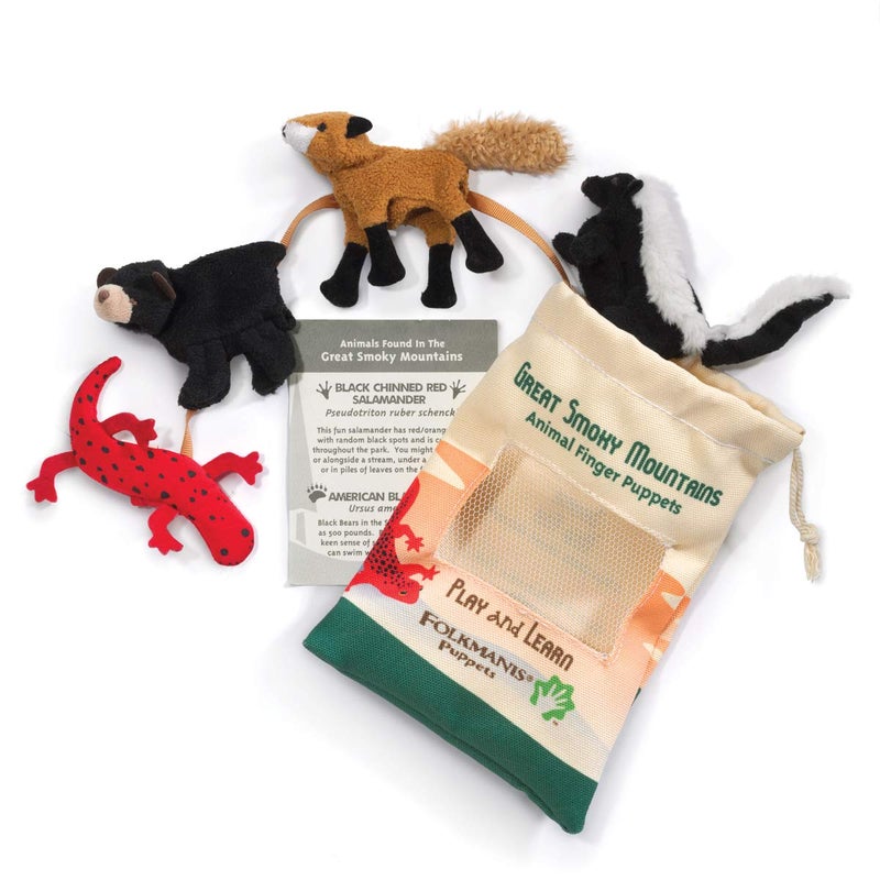 Folkmanis Great Smokey Mountain Animal Set, Multicolor - Image 1